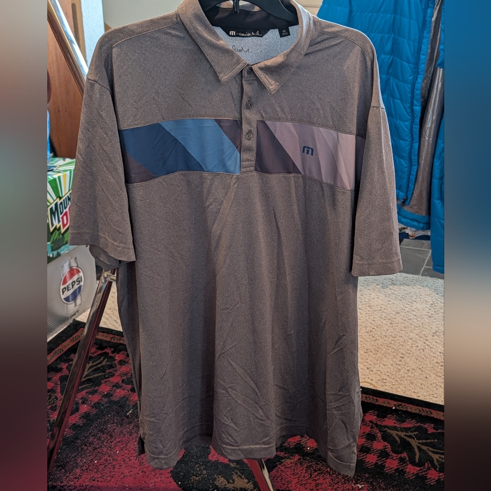 Travis Mathew Gold Polo.